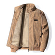Corduroy Jacket | Fleece Lined | Zipped Up | Jacket with Sherpa | Men's Bomber Jacket