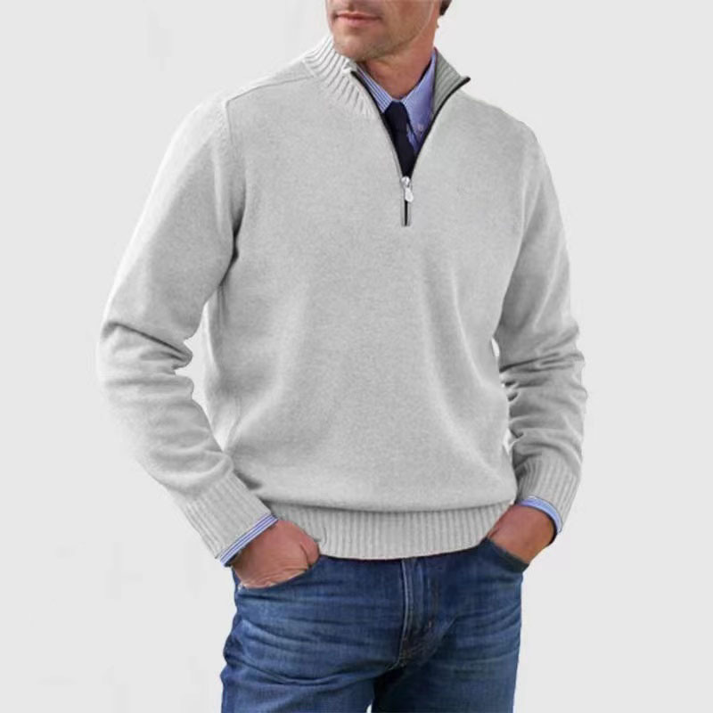 Men's Half Zip Pullover | Knitted | Long Sleeve | Quarter Zip Jumper | Men's Quarter Zip Sweaters