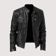 Leatherette Jacket - Regular Fit - Vegan Leather - Biker Jacket - Men's Leather Jacket