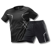 Activewear Set - T-Shirt - Shorts - Gym Clothes - Exercise Clothes for Men 