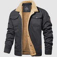 Fleece Lined Jacket | Button-Up | Breast Pockets | Winter Jacket | Men's Jacket