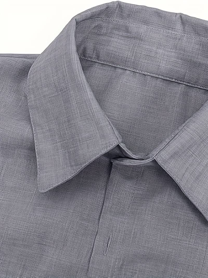 Short Sleeve Shirt - Men's Lightweight Collared Button-Up Shirt