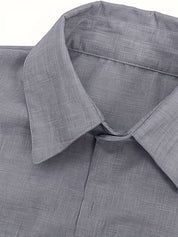 Short Sleeve Shirt - Men's Lightweight Collared Button-Up Shirt