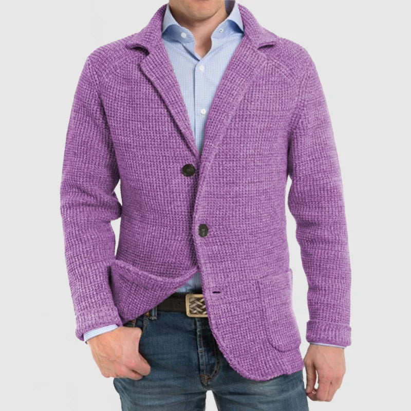Knitted Cardigan | Warm | Button-Up | Chunky Cardigan | Men's Clothing