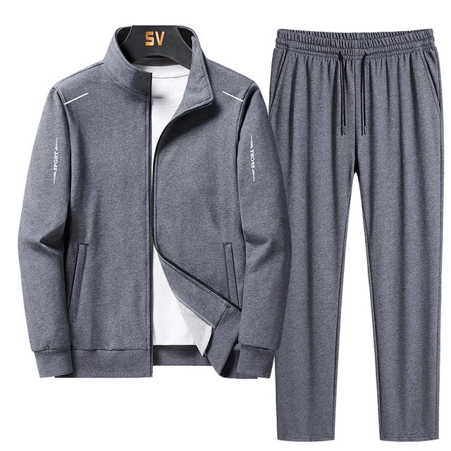 Tracksuit - Drawstring - Two-Piece - Jogging Set - Workout Wear for Men