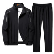 Tracksuit - Drawstring - Two-Piece - Jogging Set - Workout Wear for Men