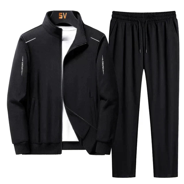 Tracksuit - Drawstring - Two-Piece - Jogging Set - Workout Wear for Men