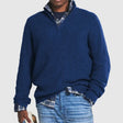 Quarter Zip Jumper | Knitted | Loose Fit | Half Zip Pullover | Men's Quarter Zip Sweaters