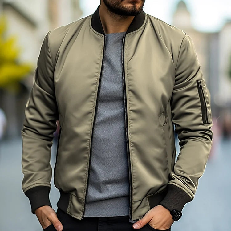 Bomber Jacket - Slim Fit - Zip-Up - Lightweight Jacket - Men's Jacket