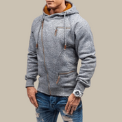 Zipper Hoodie - Warm - Drawstring - Hoodie Jacket - Mens Zip-Up Hoodies