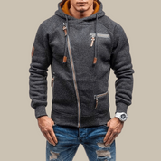 Zipper Hoodie - Warm - Drawstring - Hoodie Jacket - Mens Zip-Up Hoodies