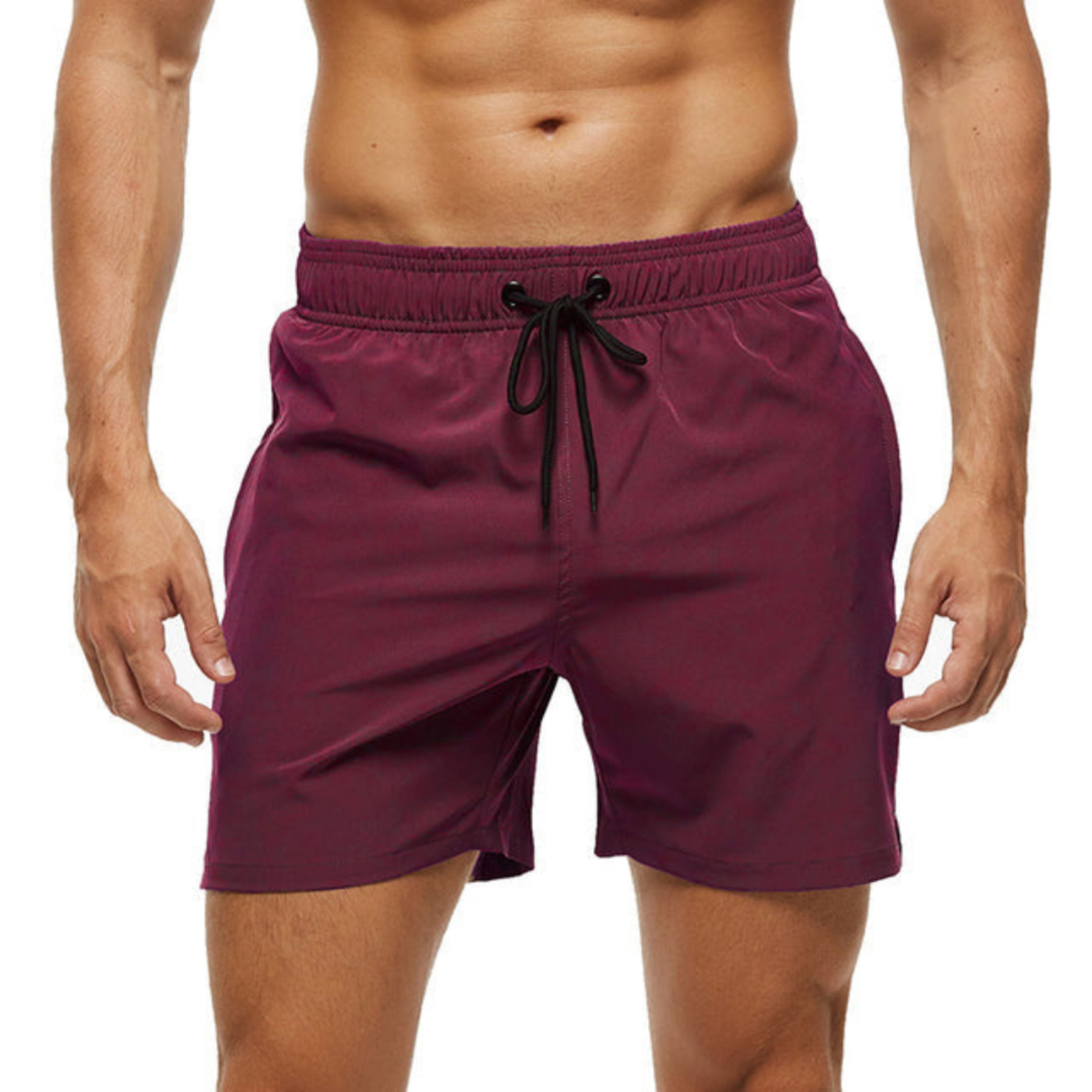 Gym Shorts - Elastic Waist - Drawstring - Sports Shorts - Men's Shorts