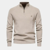 Half Zip Sweater | Knitted | Zip Neck | Polo Jumper | Men's Quarter Zip Jumper