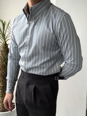 Oxford Shirt | Striped | Slim Fit | Button-Up Shirt | Dress Shirt 
