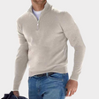 Quarter Zip Jumper - Long Sleeve - Half Zip - Polo Jumper - Men's Quarter Zip Sweaters