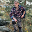 Flannel Shirt - Men's Plaid Button-Up Shirt with Breast Pockets