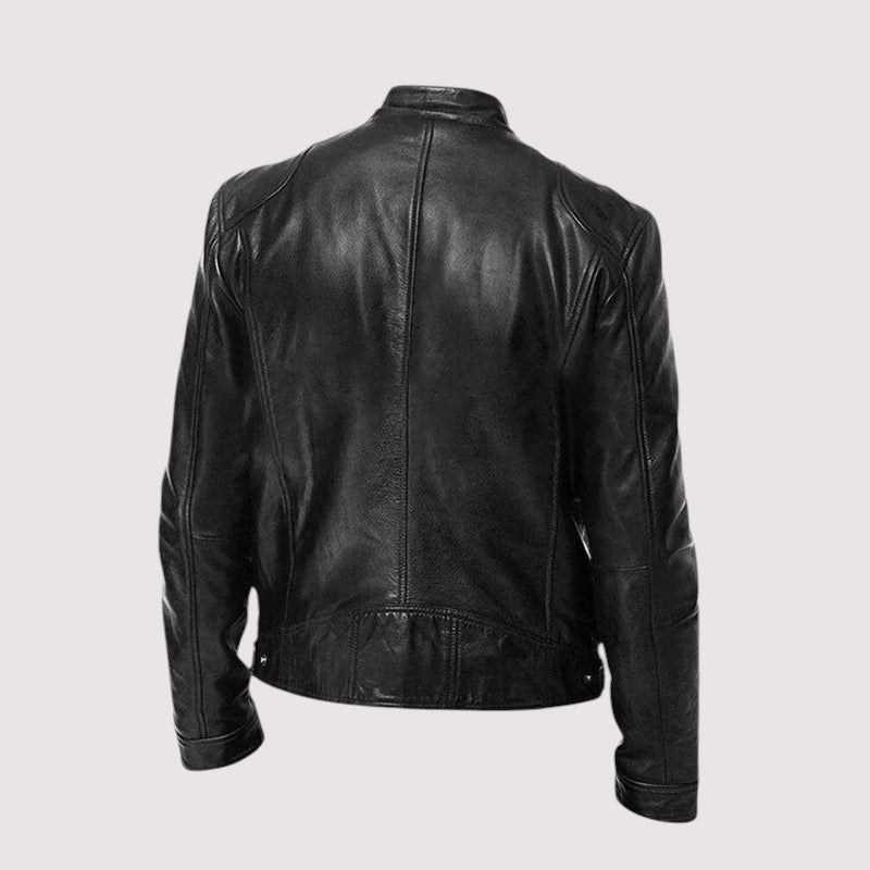 Leatherette Jacket - Regular Fit - Vegan Leather - Biker Jacket - Men's Leather Jacket