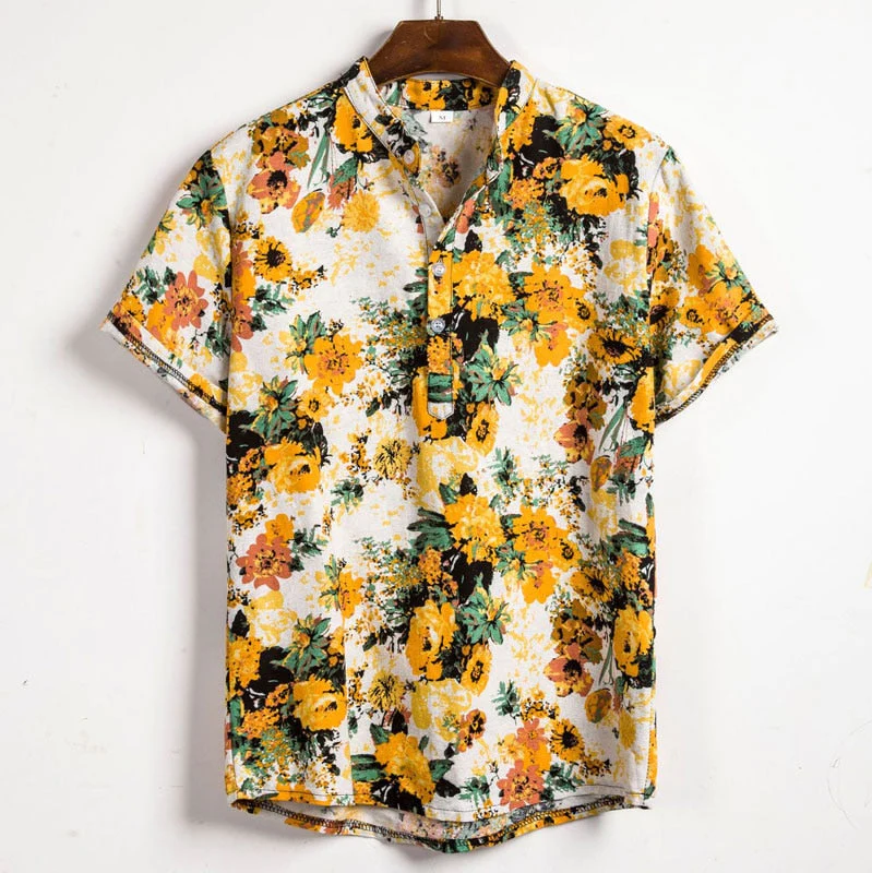 Summer Shirt | Printed | Half Buttoned | Short Sleeve Shirt | Men's Shirts