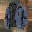 Fleece Lined Jacket - Hooded - Zip-Up - Winter Jacket - Men's Jackets