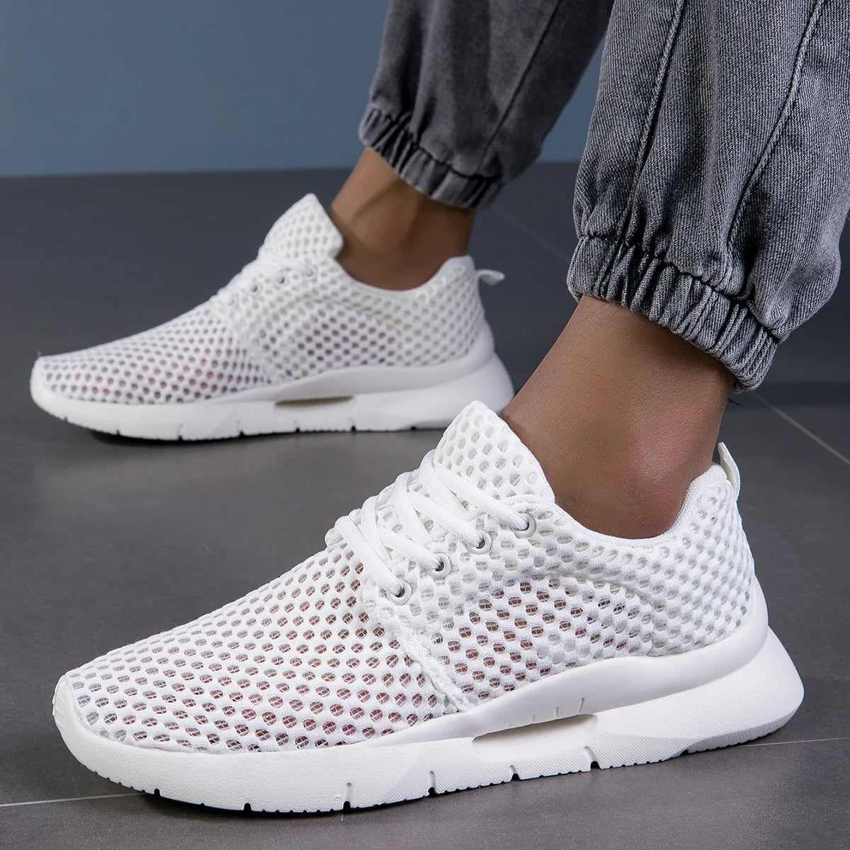 Men's Trainers - Breathable - Mesh - Slip-On Sneakers - Men's Sneakers