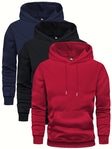 Hoodie - Men's Warm Winter Pullover Hoodie Set with Pocket