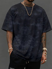 Oversized T-Shirt | Round Next | Relaxed Fit | Tie and Dye Shirt | Men's T-Shirt