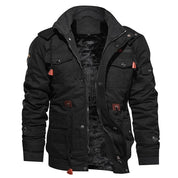 Cargo Jacket - Men's Casual Hooded Fleece Lined Jacket