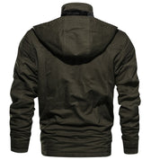 Cargo Jacket - Men's Casual Hooded Fleece Lined Jacket