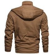 Cargo Jacket - Men's Casual Hooded Fleece Lined Jacket
