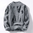 Knitted Sweater - Winter - Crew Neck - Warm Jumpers - Men's Fluffy Jumper