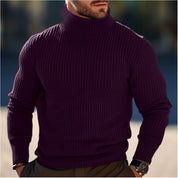 Roll Neck Jumper - Long Sleeve - Turtleneck - Knitted Sweater - Men's Jumper