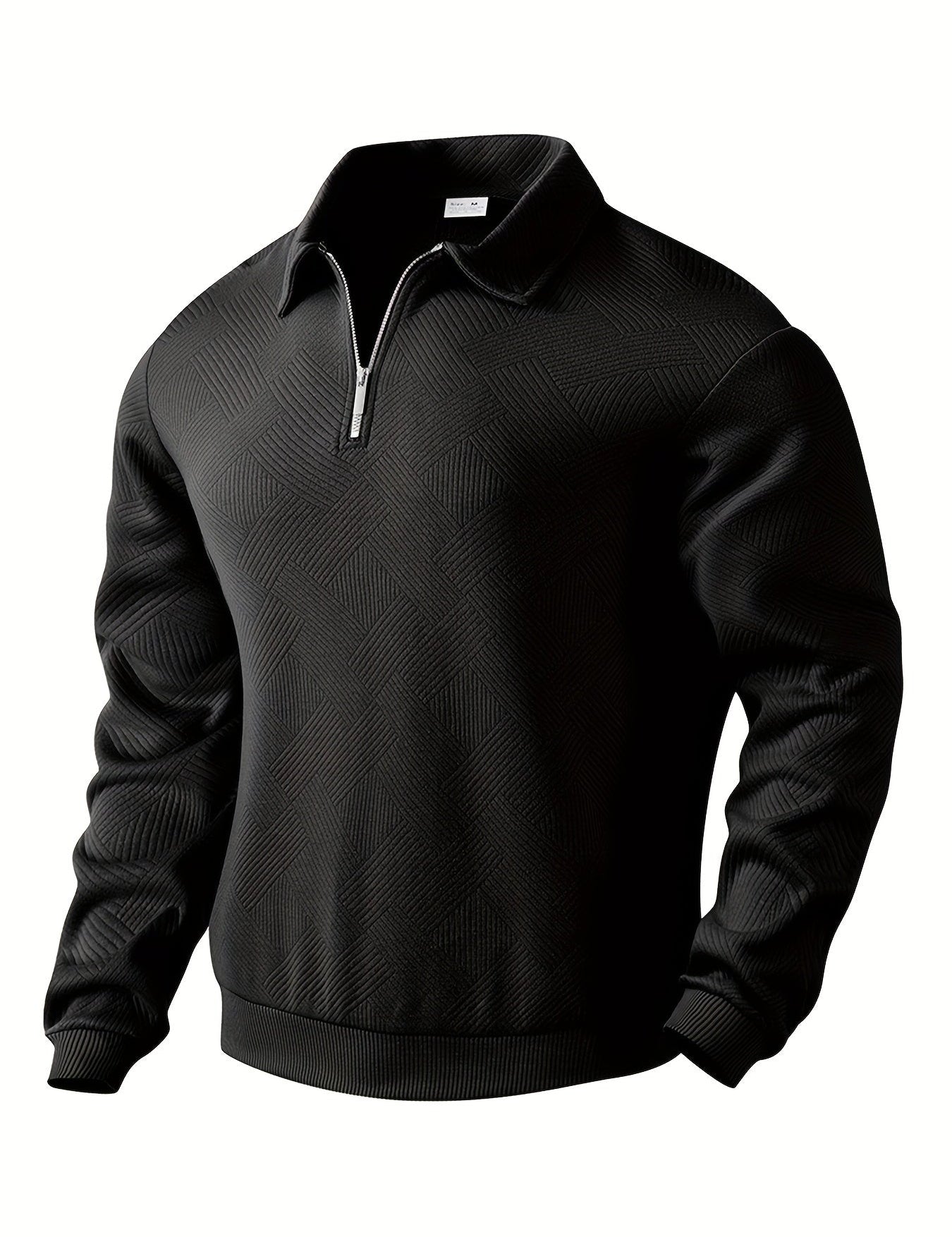 Quarter Zip Sweatshirt | Collared | Regular zip | Mens Half Zip Pullover | Men's Clothing
