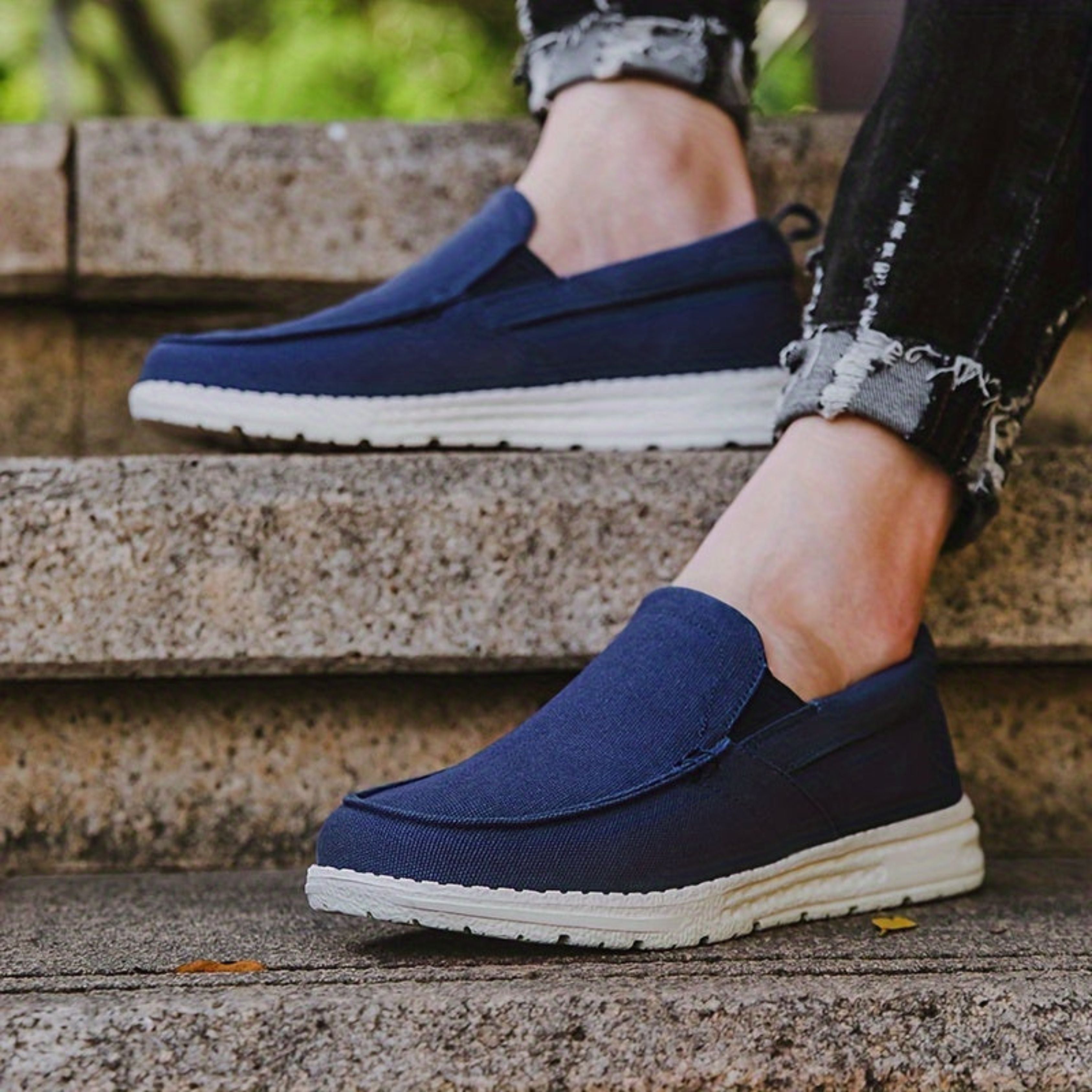 Canvas Shoes - Men's Orthopedic Slip-On Walking Shoes Loafers