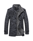 Men's Winter Jacket | Standing Collar | Warm | Jacket with Sherpa | Slim Fit Winter Coat