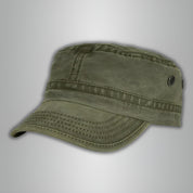 Military Cap | Square | Army Green | Cadet Cap | Men's Cap