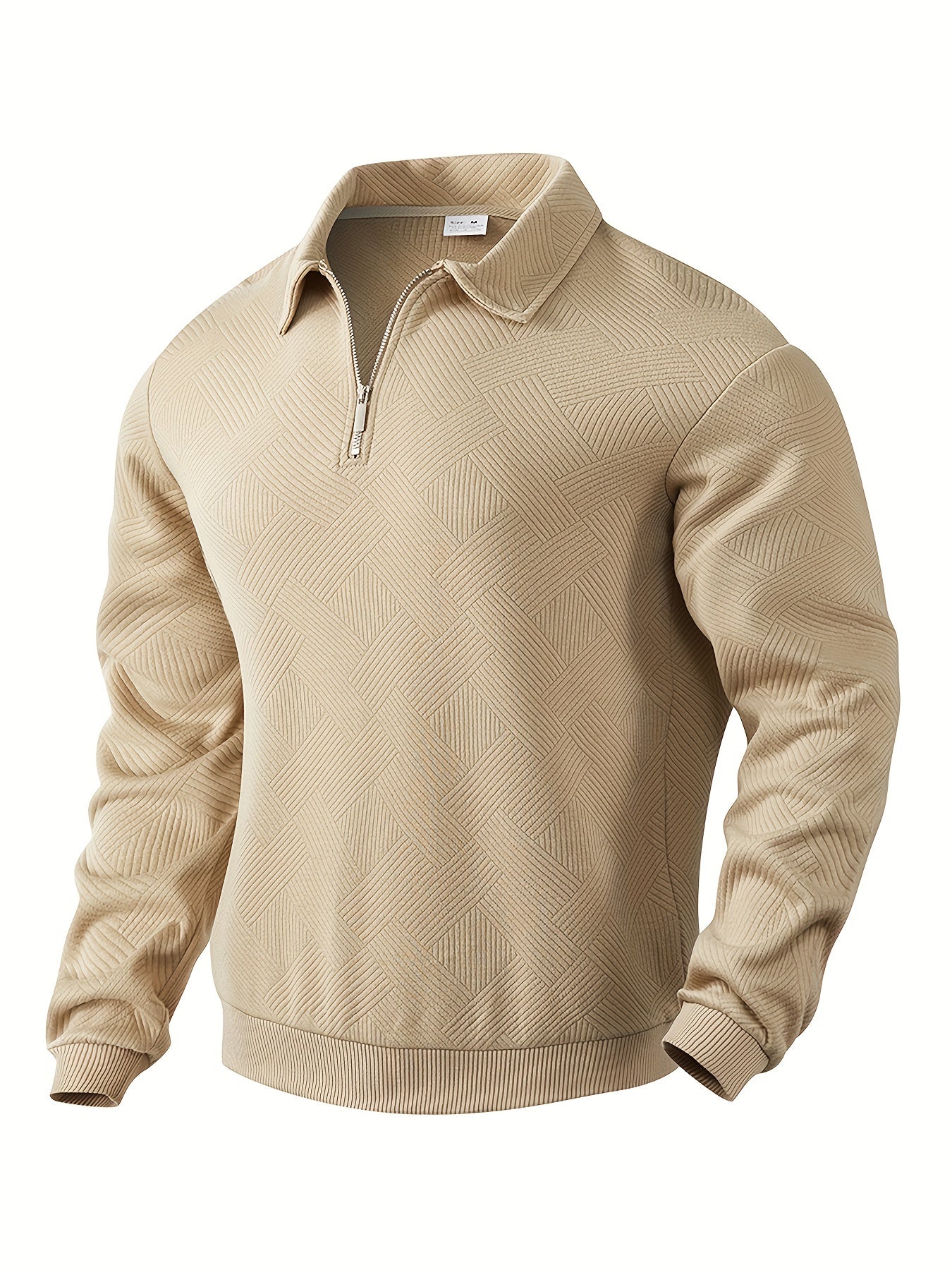 Quarter Zip Sweatshirt | Collared | Regular zip | Mens Half Zip Pullover | Men's Clothing