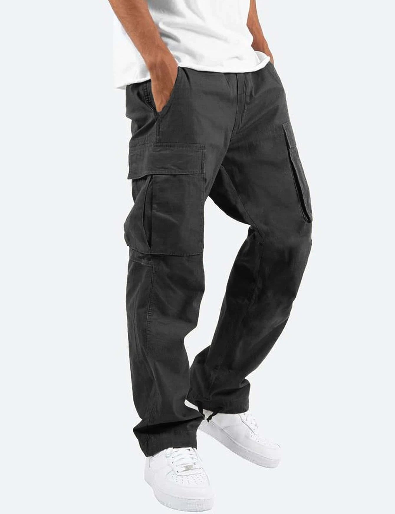 Cargo Pants - Men's Casual Baggy Loose Fit Cargo Trousers