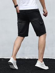 Denim Cargo Shorts | Casual | Stretch | Denim Shorts | Men's Shorts