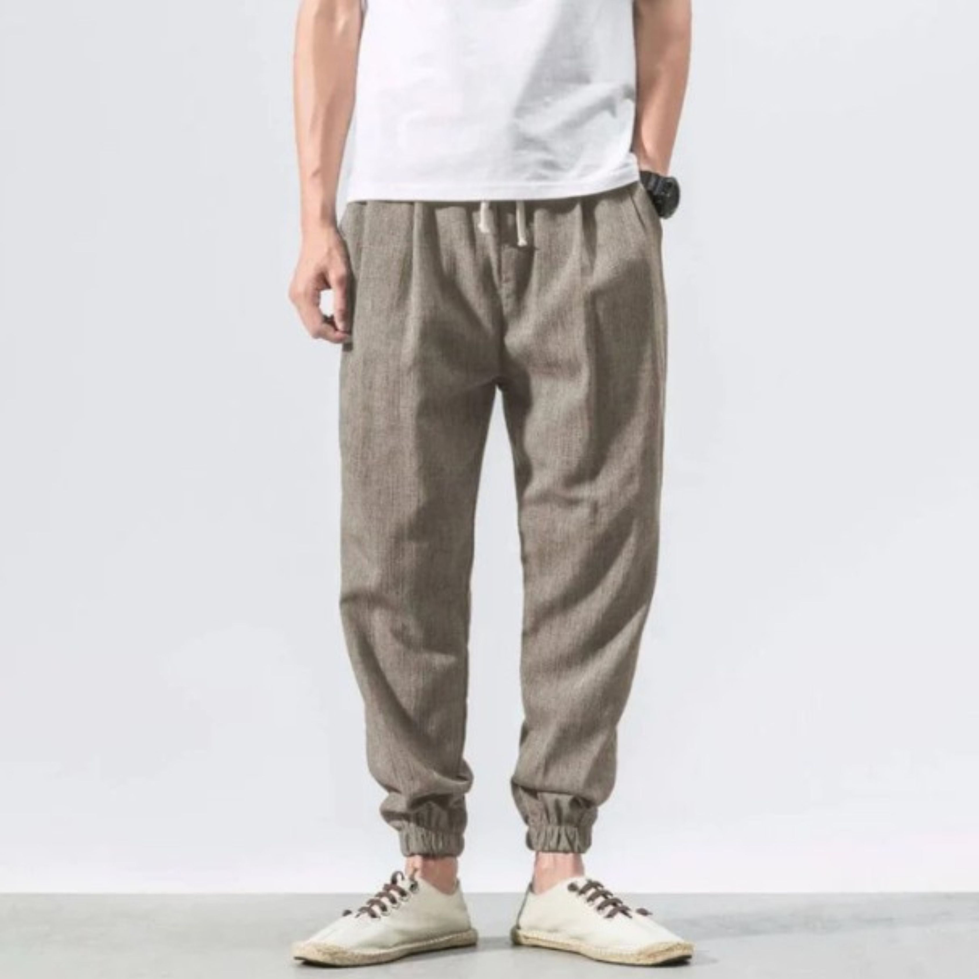 Men's Joggers - Leisure - Lightweight - Drawstring Pants - Men's Pants
