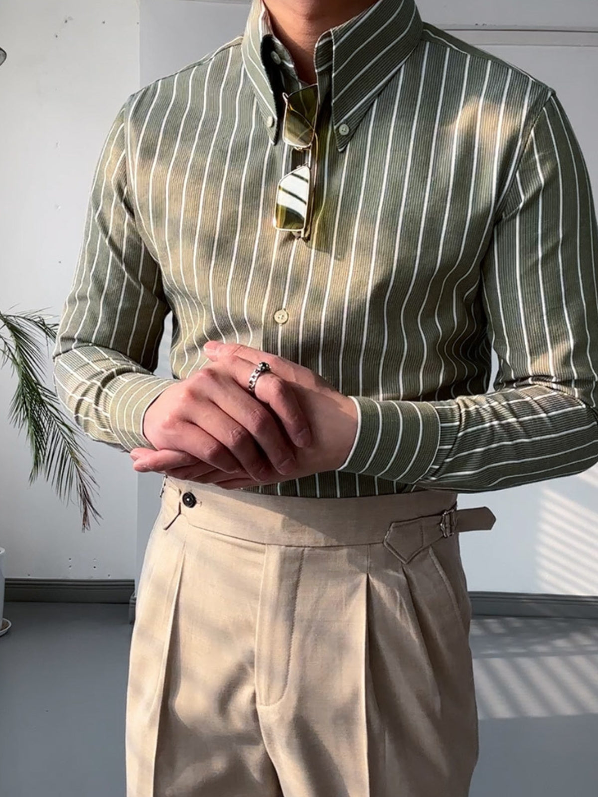 Oxford Shirt | Striped | Slim Fit | Button-Up Shirt | Dress Shirt 