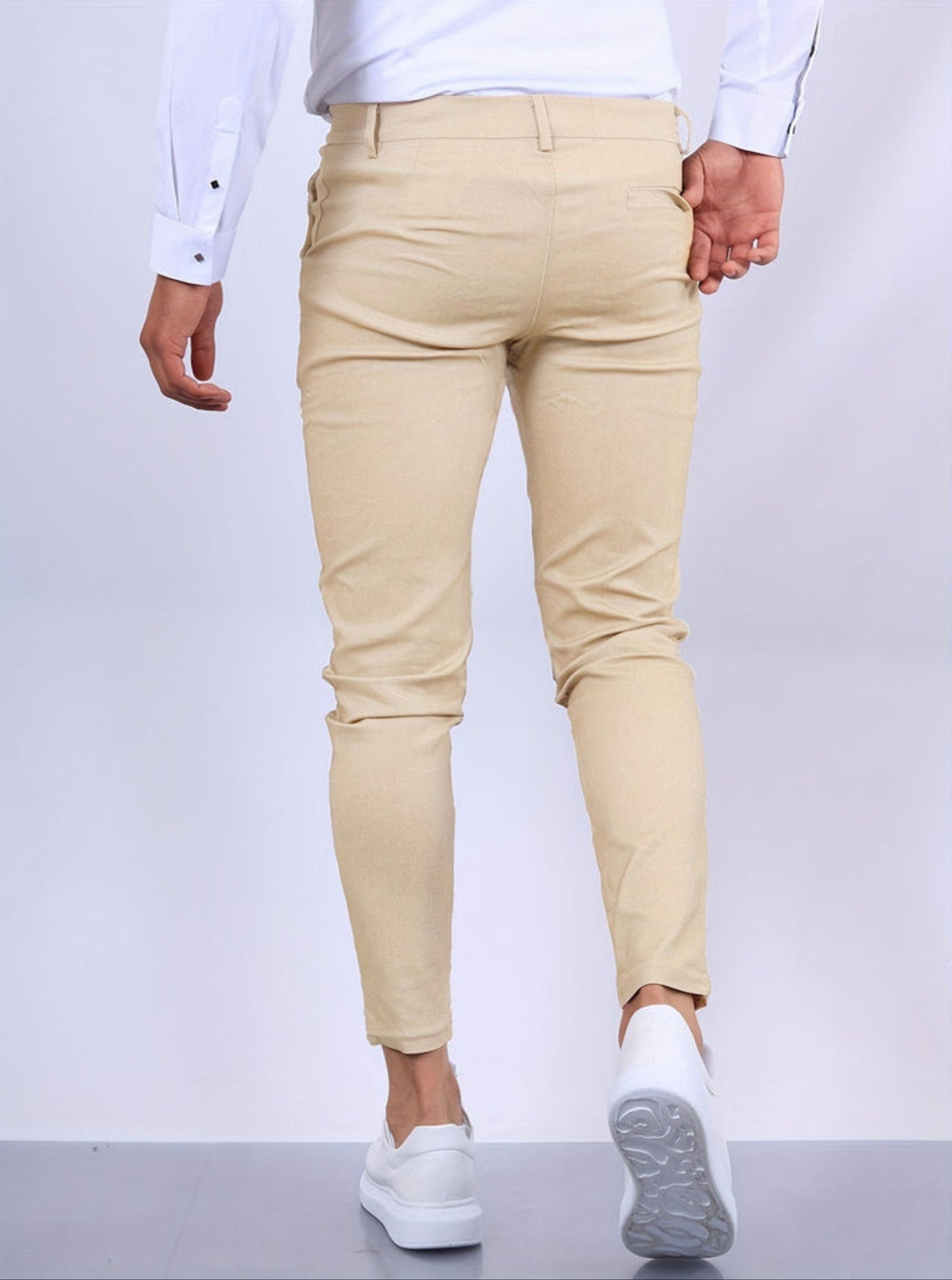 Skinny Chinos - Men's Casual Stretch Slim Fit Chino Pants