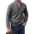 Quarter Zip Jumper - Long Sleeve - Knitted - Cashmere Sweater - Men's Half Zip Sweater