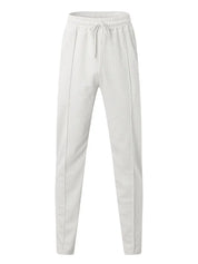 Men's Trousers - Elastic Waist - Drawstring - Slim Fit Joggers - Waffle Pants