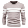 Men's Jumper - Round Neck - Striped - Knitted Sweater - Men's Clothing