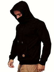 Hoodie with Face Mask | Regular Fit | Pocket | Pullover Hoodie | Men's Hoodie