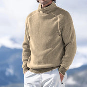 Roll Neck Jumper | Rib Knit | Turtleneck | Winter Pullover | Mens Knit Sweater