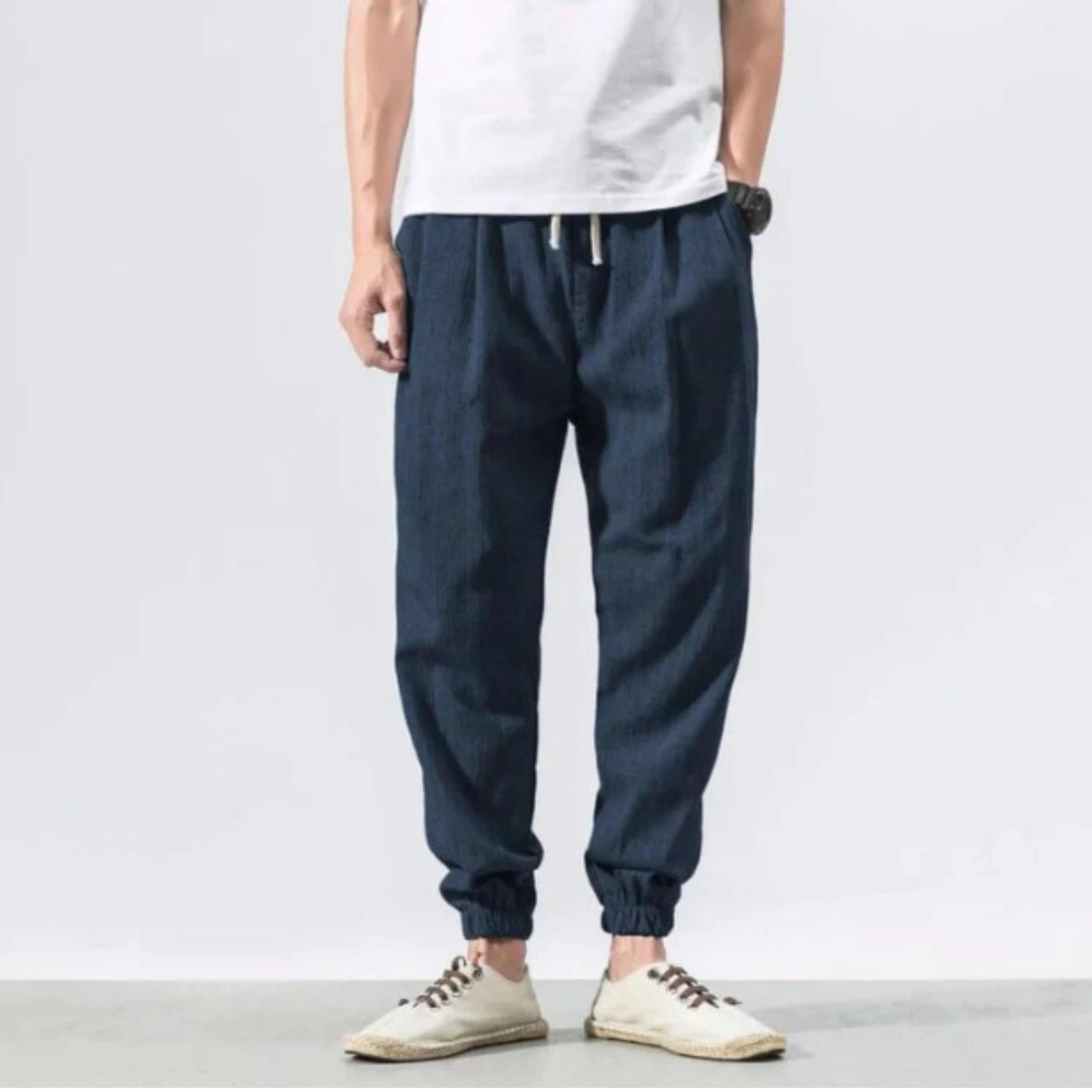 Men's Joggers - Leisure - Lightweight - Drawstring Pants - Men's Pants