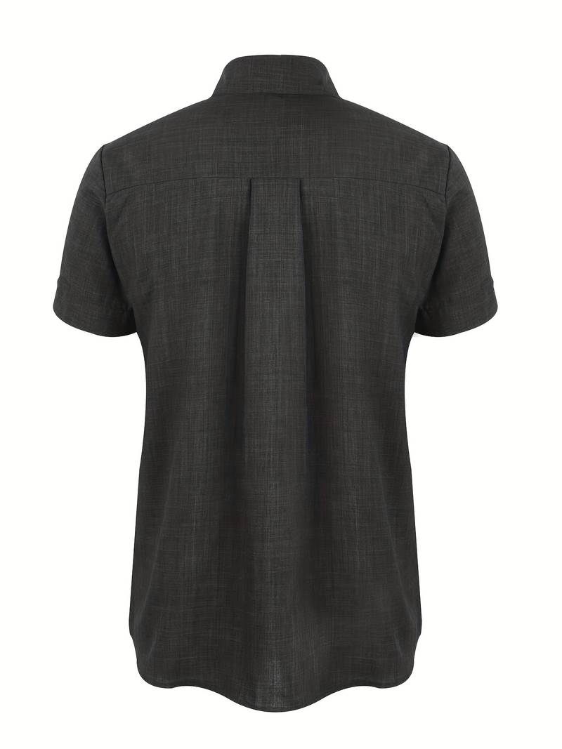 Short Sleeve Shirt - Men's Lightweight Collared Button-Up Shirt