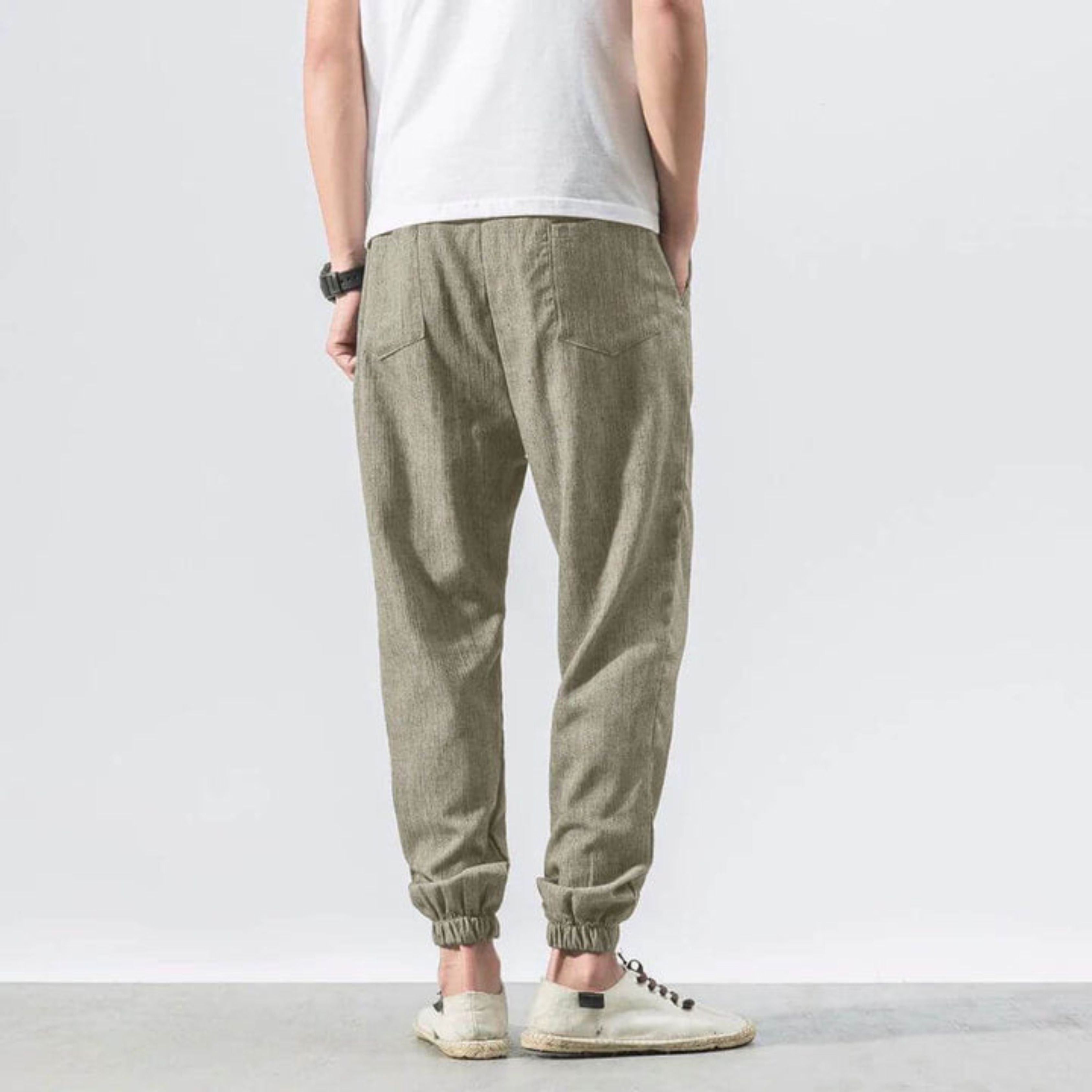 Men's Joggers - Leisure - Lightweight - Drawstring Pants - Men's Pants