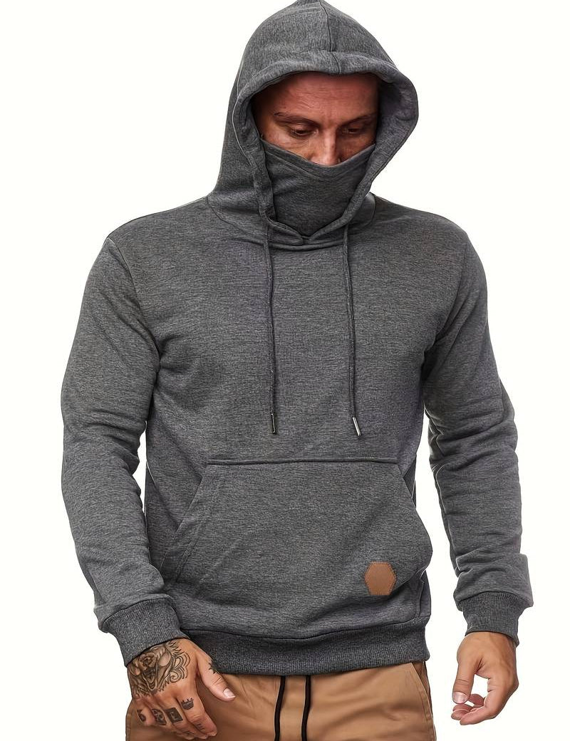 Hoodie with Face Mask | Regular Fit | Pocket | Pullover Hoodie | Men's Hoodie